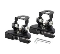 Monturas Para Barra De Luces | 2 Piezas Soporte Universal Ajustable de Acero Inoxidable,Soportes de Montaje para Barra de Luces - Para Pilar Del Capó De Trabajo En Vehículos Todoterreno Autobuse