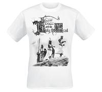 Monty Python Holy Grail Knight Riders Hombre Camiseta Blanco 100% algodón Regular