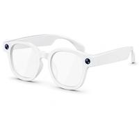 MONTY SOUL - Gafas Smart AI con cámara HD 5MP, vídeo 1080P 30fps - Traducción en tiempo real - Reconocimiento AI - Llamadas Bluetooth, Música, Grabación Audio/Video (AiMB-S1) (Blanco)