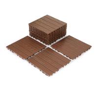 Monucep Azulejos de 30 x 30 cm, 2 m²/22 unidades, azulejos para terraza, clic, montaje de azulejos de balcón, suelo para balcón y terraza, resistente a la intemperie con función de drenaje, color
