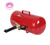 Monucep Neumáticos Booster de 40 l, inflador de neumáticos de aire comprimido, presión de trabajo de 8 bar, máx. 10 bar, con válvula de seguridad, 30 x 59 cm, para coche, camión, tractor y