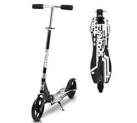 Monucep Patinete para niños - Patinete de ciudad plegable con altura de manillar de 85 - 110 cm, ruedas de poliuretano, rodamientos ABEC-7, cubierta antideslizante, hasta 100 kg, adecuado a partir de