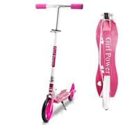 Monucep Patinete para niños - Patinete de ciudad plegable con altura de manillar de 85 - 110 cm, ruedas de poliuretano, rodamientos ABEC-7, cubierta antideslizante, hasta 100 kg, adecuado a partir de