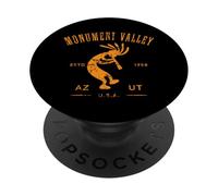 Monument Valley Arizona Utah Dancing Kokopelli Envejecido PopSockets PopGrip Adhesivo