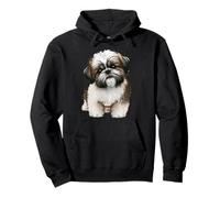 Monumento a Shih Tzu, Perro, mamá, papá, criador de Cachorros Sudadera con Capucha