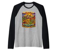 Monumento Nacional AVI Kwa Ame Nevada Camiseta Manga Raglan