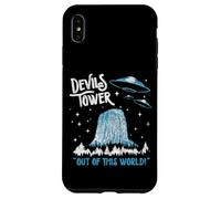 Monumento Nacional de la Torre del Diablo Fuera de Este Mundo! OVNI Divertido Carcasa para iPhone XS MAX