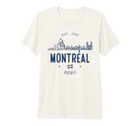 Monumentos Arquitectónicos De La Ciudad De Montreal Bandera Camiseta Premium