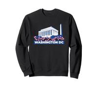 Monumentos en Flor de Cerezo en Memoria de Lincoln en Washington DC Sudadera