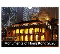 Monuments of Hong Kong 2026 (Wall Calendar 2026 DIN A4 landscape), CALVENDO 12 Month Wall Calendar: The best photos from Wiki Loves Monuments, the world's largest photo competition on Wikipedia