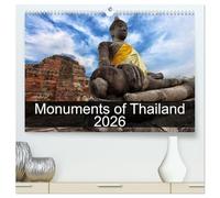 Monuments of Thailand 2026 (High Quality Premium Wall Calendar 2026 DIN A2 landscape),CALVENDO 12 Month Wall Calendar: The best photos from Wiki Loves ... largest photo competition on Wikipedia
