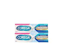 Monxu Pack 2 Coreg-a Neutral Sin Sabor Extrafuerte, Pegamento Dentadura Postiza, Pegamento Dental Adhesivo, Sujeción Durante Todo el Día, Mayor Comodidad, 40 g x 2 = 80 gr