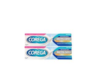 Monxu Pack 2 Coreg-a Neutral Sin Sabor Extrafuerte, Pegamento Dentadura Postiza, Pegamento Dental Adhesivo, Sujeción Durante Todo el Día, Mayor Comodidad, 40 g x 2 = 80 gr