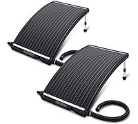 Monzana® 2X Paneles Solares de Piscina 112x55x14cm 10000L/h Adaptador Ø32/38mm Calentador Solar Piscinas