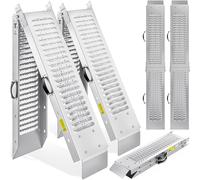 Monzana 2X Rampas de Carga Plegable de Acero Antideslizante máx.400 kg Acceso Entrada Motos Vehículos