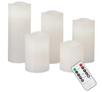 Monzana 5x velas con mando batería 10 modos diferentes y temporizador decoración guirnalda luminosa interior fiestas