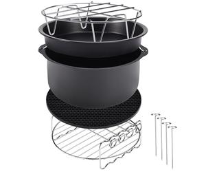 Monzana Accesorios para freidoras de aire caliente juego de 9 piezas para Air Fryer para lavavajillas utensilios de cocina