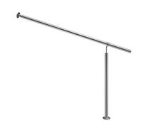 MONZANA® Barandilla de Escalera Pasamanos 150cm Acero Inoxidable | Interior, Exterior, Altura 90cm, Inclinación ajustable, Fácil Montaje, Moderno, Elegante