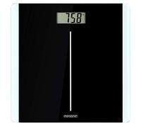 Monzana Báscula de baño Digital Sistema de Sensor de Alta precisión Pantalla LCD tecnología Step-On máx. 180Kg Negro