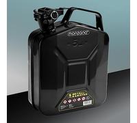 MONZANA® Bidón de Gasolina Metálico 5L Cierre de Seguridad Recipiente Combustible Diésel Aceite Aprobación ONU