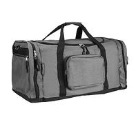 MONZANA® Bolsa de Viaje Deportiva 90L Bolso para Gimnasio Antracita 70x35x35cm 2 Bolsillos Laterales y Frontales
