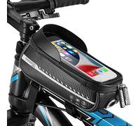 MONZANA® Bolsa Móvil Bicicleta Manillar Soporte Teléfono Bici hasta 6.8' Impermeable Táctil Resistente Reflectante Negro
