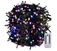 Monzana Cadena de Luces 200 LED 20m 8 Modos Temporizador Multicolor | Interior y Exterior, Protección IP44, Cable Largo 5m, Mando a Distancia, Timer, Iluminación Jardín, Terraza