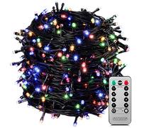 Monzana Cadena de Luces 400 LED 40m 8 Modos Temporizador Multicolor | Interior y Exterior, Protección IP44, Cable Largo 5m, Mando a Distancia, Timer, Iluminación Jardín, Terraza