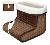 MONZANA® Calentador de pies eléctrico con Temporizador 90min y 6 Niveles de Calor Calientapiés Marrón