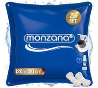 Cojines para piscina set de 2 azul 120x120cm -20°C hinchable