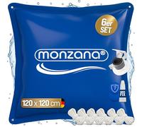 Cojines para piscina set de 6 azul 120x120cm -20°C hinchable