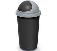 MONZANA® de Basura de Cocina de 50L con Deslizante, Contenedor de Residuos de Plástico Reciclado, Soporte para Bolsas de Basura de Oficina, Cesta de Papel, Bolsa Amarilla para Residuos Orgánicos