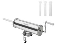 MONZANA® Embutidora Manual para Salchichas Embutidos Caseros 3 Tubos de Llenado Diferentes 2,5Kg