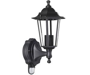 Monzana® Farol de jardín Krysante con Sensor de Movimiento 60W Antracita Lámpara rústica de Pared para Patio terraza