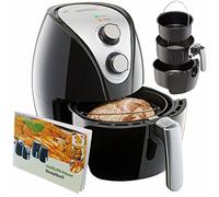 MONZANA® Freidora sin Aceite 3,2L con Recipiente para Hornear Pan Air Fryer Temporizador 1300W