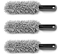 Monzana Juego de 3 Cepillos para Llantas Limpieza Suave para Llantas de Acero Aluminio Ruedas de Coche