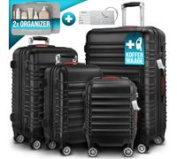 MONZANA® Juego de 4 Maletas Rígidas Equipaje Set Trolley Viaje . Accesorios Maleta S-M-L-XL