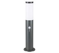 Monzana Lámpara Pie Exterior con Sensor E27 IP44 Acero Inoxidable