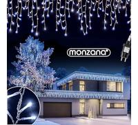 Monzana Luces de Navidad 400 LED 15m Blanco Frío | Interior y Exterior, Protección IP44, Cable Largo 5m, Bajo Consumo, Iluminación Jardín, Terraza, Fiestas