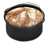 Monzana Recipiente para hornear pan accesorios para freidora de aire sin aceite Airfryer Ø17cm 1,2L apto para lavavajillas