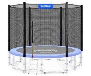 MONZANA® Red Seguridad Trampolín Ø183/244/305/366/427cm Repuesto Reemplazo Cama Elástica Exterior Resistente Rayos UV 6-8 Postes Protección Infantil