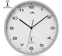 MONZANA® Reloj de Pared Radiocontrolado de Cuarzo Reloj Analógico 31cm Ajuste de Hora Automático