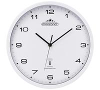 Monzana Reloj de Pared radiocontrolado de Cuarzo Reloj analógico 31cm Ajuste de Hora Automático Blanco