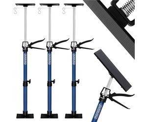 MONZANA® Set 3X Puntales Telescópicos 50-115cm Ajustables Acero Carga 30kg