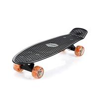 Monzana Skateboard Monopatín Vintage Retro 22' con Ruedas ABEC 7 LED Patineta Juguete Deporte Exterior