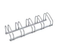 Monzana® Soporte para Aparcar Bicicletas, Aparcamiento Estacionamiento 4 Bicis, Parking Bicicleta 30-65mm, Guarda Bici Interior Exterior, Montaje Pared Suelo, Aparcabicicletas, Portabicicletas