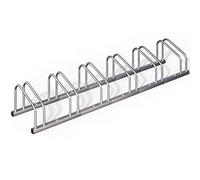 Monzana® Soporte para Aparcar Bicicletas, Aparcamiento Estacionamiento 6 Bicis, Parking Bicicleta 30-65mm, Guarda Bici Interior Exterior, Montaje Pared Suelo, Aparcabicicletas, Portabicicletas