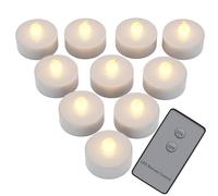 Monzana® Velas Led 10 uds 300h Vela Efecto Llama Mando a Distancia Pilas Incluidas