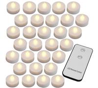 Monzana® Velas Led 30 uds 300h Vela Efecto Llama Mando a Distancia Pilas Incluidas