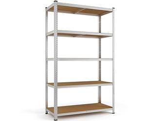 MONZANAŽ Estantería Metálica Esquinera Metal Estante Carga Pesada 350kg/Estante Taller 170x75x30cm